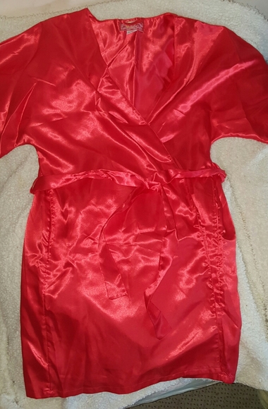 Moon Dance Red Pajama Robe Pant Set - Picture 5 of 8